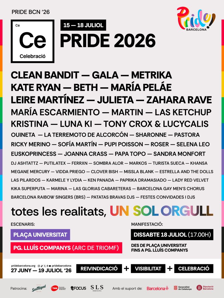 cartel pride barcelona 2026